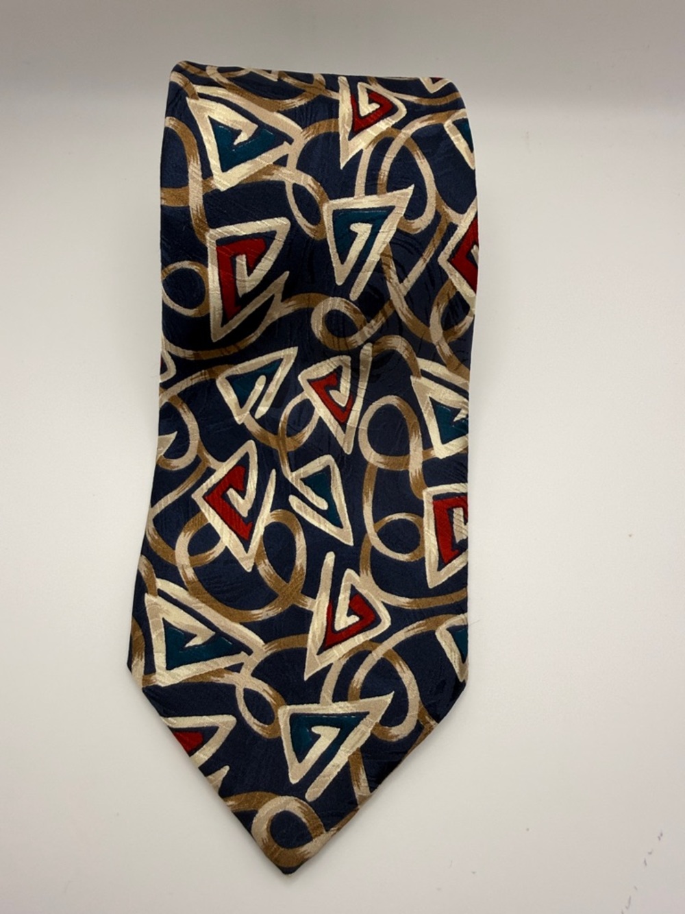 Alta Moda Cervino Vintage Tie Geometric 100% silk tie, made in Italy
